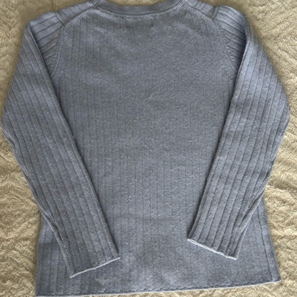 Banana Republic Fine Italian Yarn Women’s Ribbed Sweater-sz: S/P  Violet color - Picture 7 of 8